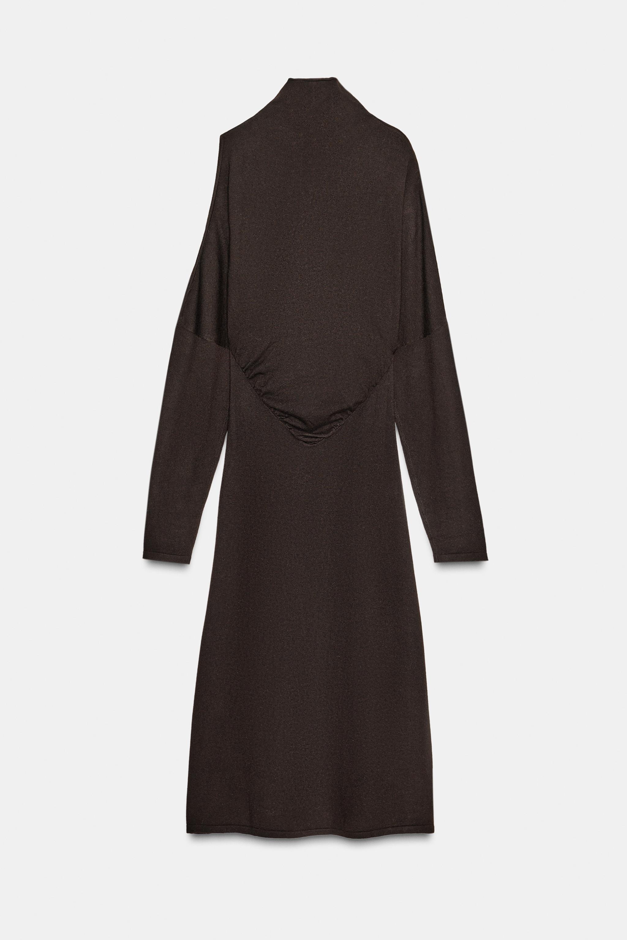 KNIT CUT OUT MIDI DRESS